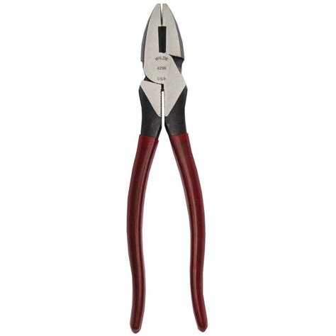 lineman's pliers home depot|lineman pliers with screw cutter.